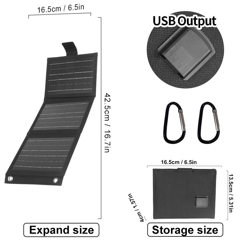 🔥 Hot sale 46% OFF🔥Portable Solar Panel with USB Charging