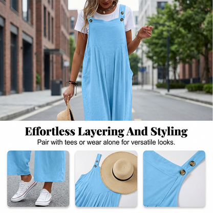 🌸 LIMITED TIME Special Price✨Sleeveless Wide-Leg Jumpsuit For Summer Breezes