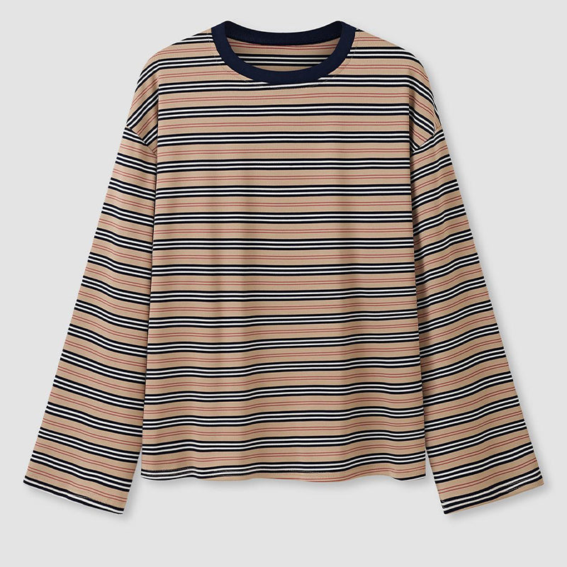Women's Casual Oversized Striped Top