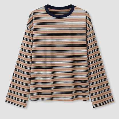 Women's Casual Oversized Striped Top