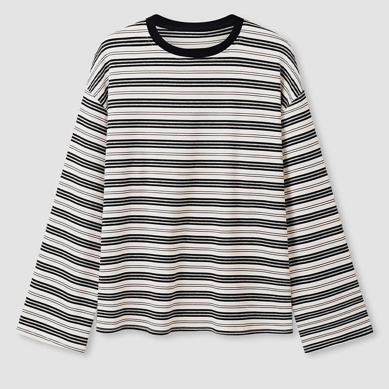 Women's Casual Oversized Striped Top