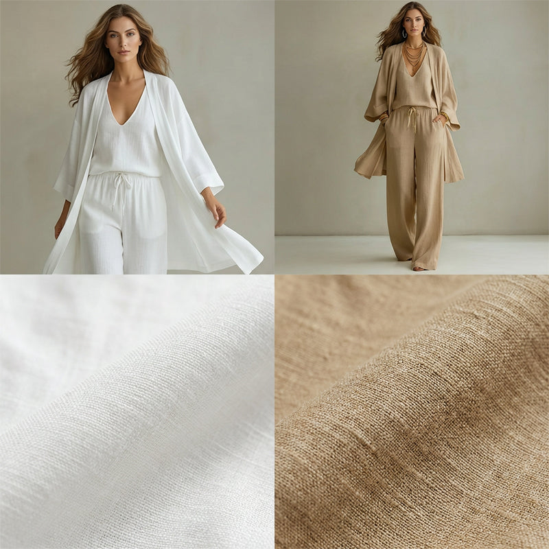 ⏳Limited-time 50% off⏰Elegant Wide-Leg Trousers, Inner Top & Cardigan (3-Pcs Set)🧥👚👖