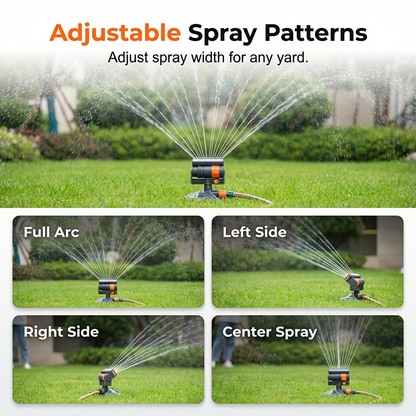 🔥Hot Sale🔥Wide-Coverage Automatic Rotating Garden Sprinkler