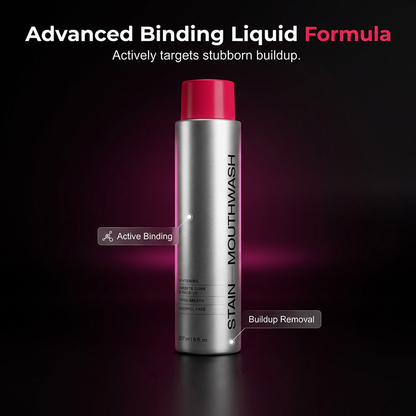 😁50K+ SOLD!🦷40% OFF! ☕Stain‑Removing Whitening Mouthwash – Lifts coffee & tea stains, alcohol‑free. Instant gunk binding, long‑lasting minty fresh. Gentle enough for daily use. 🦷