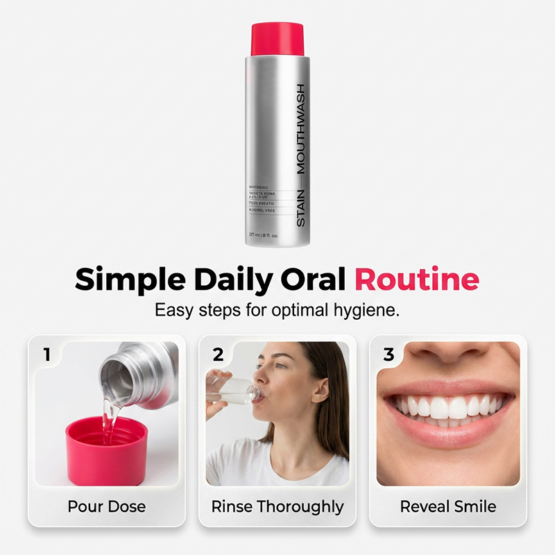 😁50K+ SOLD!🦷40% OFF! ☕Stain‑Removing Whitening Mouthwash – Lifts coffee & tea stains, alcohol‑free. Instant gunk binding, long‑lasting minty fresh. Gentle enough for daily use. 🦷