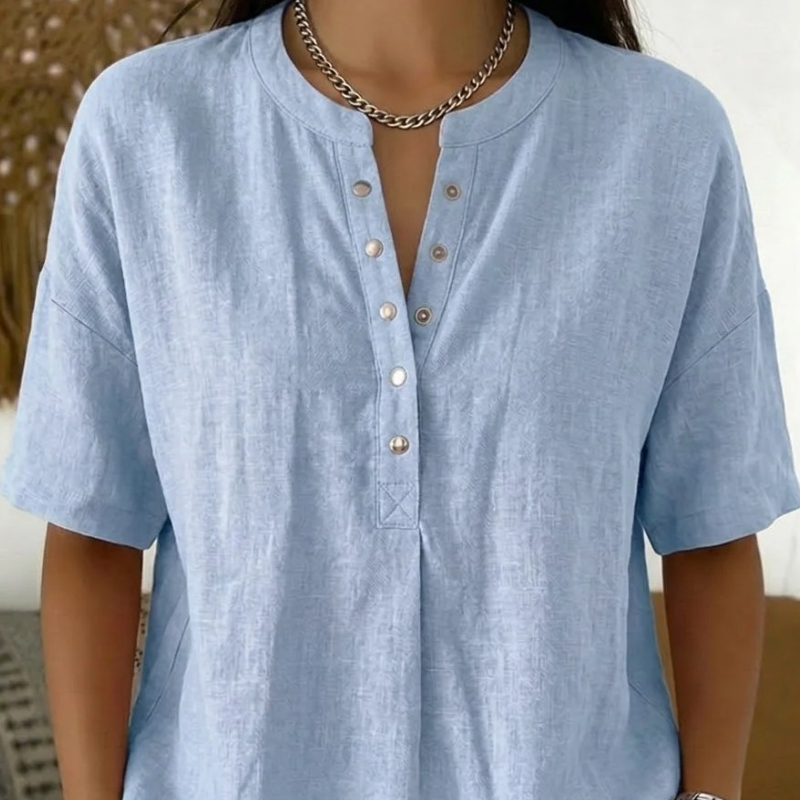 🔥Women's Casual Solid Color Blouse