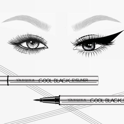 Waterproof, smudge-proof eyeliner – 👍Precise application, 24-hour intense black that won’t fade! ✨