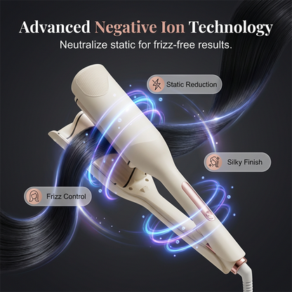 Effortless Long-Lasting Hair Wave Curling Iron