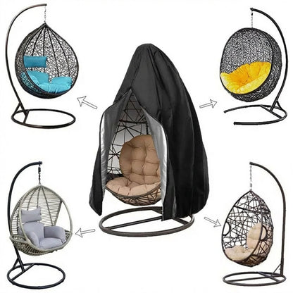 🪑Heavy‑Duty Waterproof Hanging Egg Chair Cover – UV resistant, durable Oxford cloth, easy zipper. Protects year‑round.