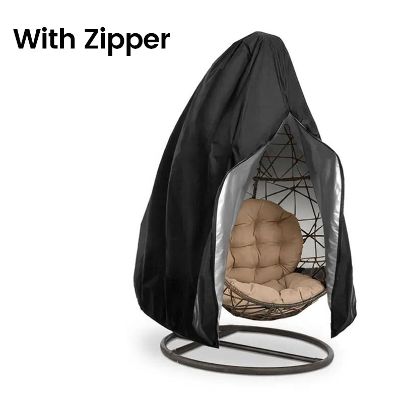 🪑Heavy‑Duty Waterproof Hanging Egg Chair Cover – UV resistant, durable Oxford cloth, easy zipper. Protects year‑round.