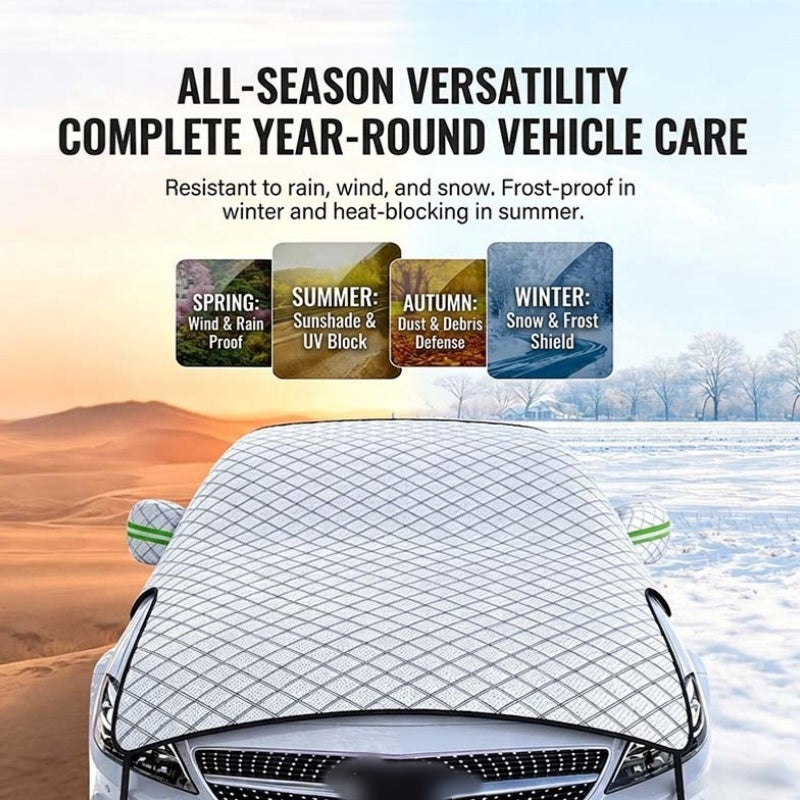 🥳2026 HOT SALE🥳💞50K+ SOLD!🌨️🛡️ 50% OFF! Car Windshield Snow Cover – All‑season, multi‑layer. Covers hood, glass & side windows. Strong straps, no slipping! 🚙💨