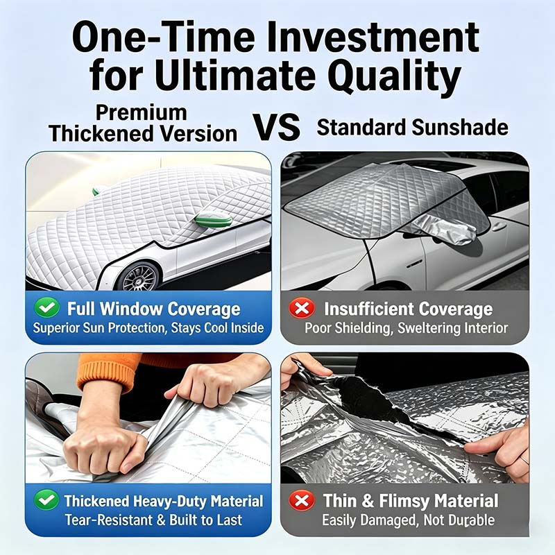 🥳2026 HOT SALE🥳💞50K+ SOLD!🌨️🛡️ 50% OFF! Car Windshield Snow Cover – All‑season, multi‑layer. Covers hood, glass & side windows. Strong straps, no slipping! 🚙💨