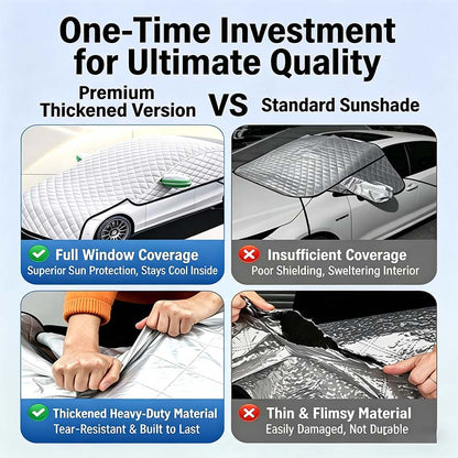 🥳2026 HOT SALE🥳💞50K+ SOLD!🌨️🛡️ 50% OFF! Car Windshield Snow Cover – All‑season, multi‑layer. Covers hood, glass & side windows. Strong straps, no slipping! 🚙💨