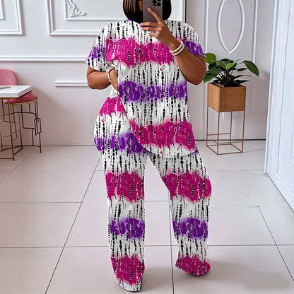 Women's Tie-Dye Two-Piece Lounge Set