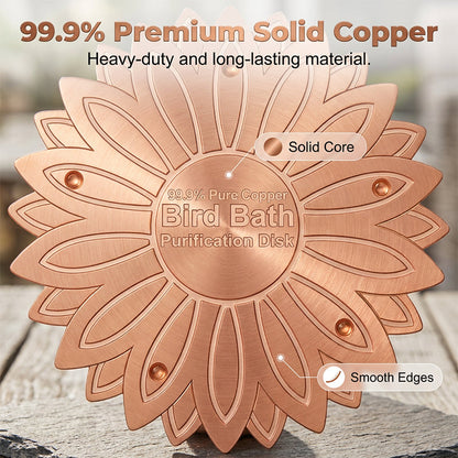 Pure Copper Bird Bath Purification Disk