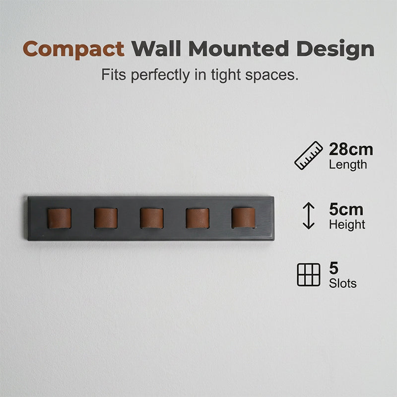 Wall-Mounted Wooden Sunglasses Organizer Rack