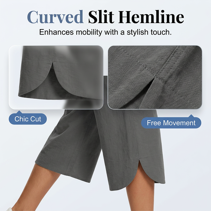 ✨🌼 2026 New Collection Women's Solid-Color Loose-Fit Cropped Pants🔥