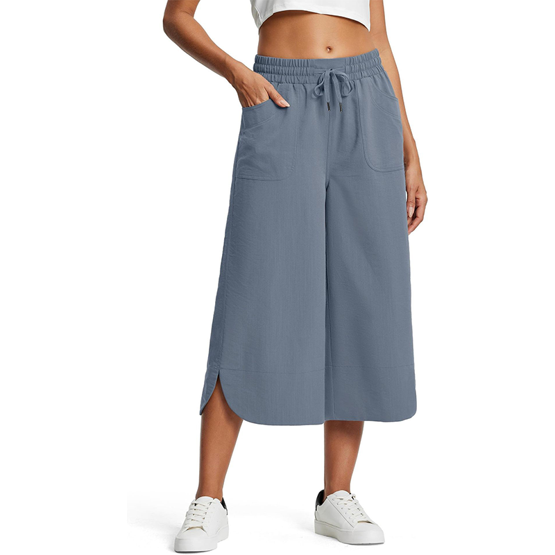 ✨🌼 2026 New Collection Women's Solid-Color Loose-Fit Cropped Pants🔥