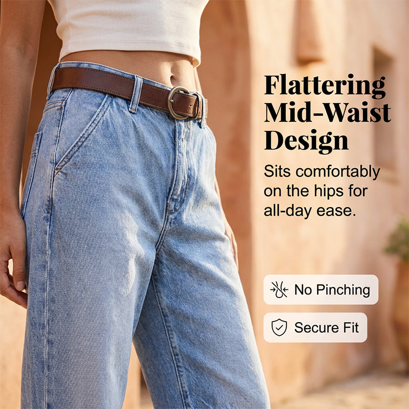 🎁2026 New Arrivals 49% OFF💥  Women's High Waisted Cropped Barrel Jeans  🥳HOT SALE！！🥳