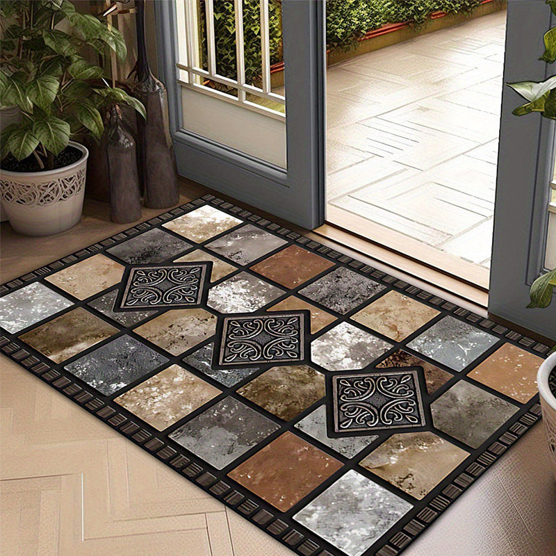 📢📢40% OFF !! ⏰Geometric Stone Pattern Doormat