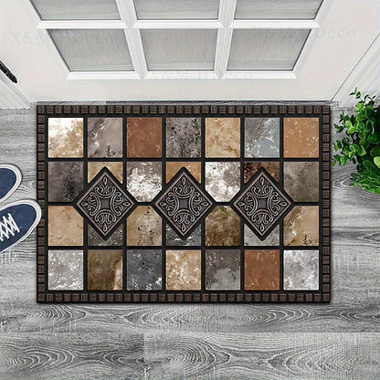 📢📢40% OFF !! ⏰Geometric Stone Pattern Doormat