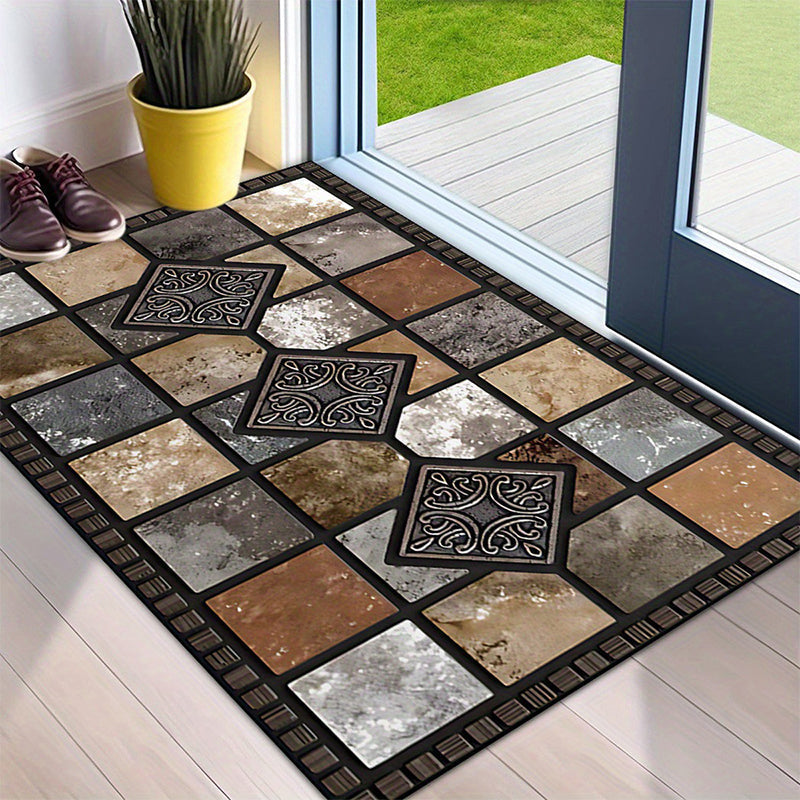 📢📢40% OFF !! ⏰Geometric Stone Pattern Doormat