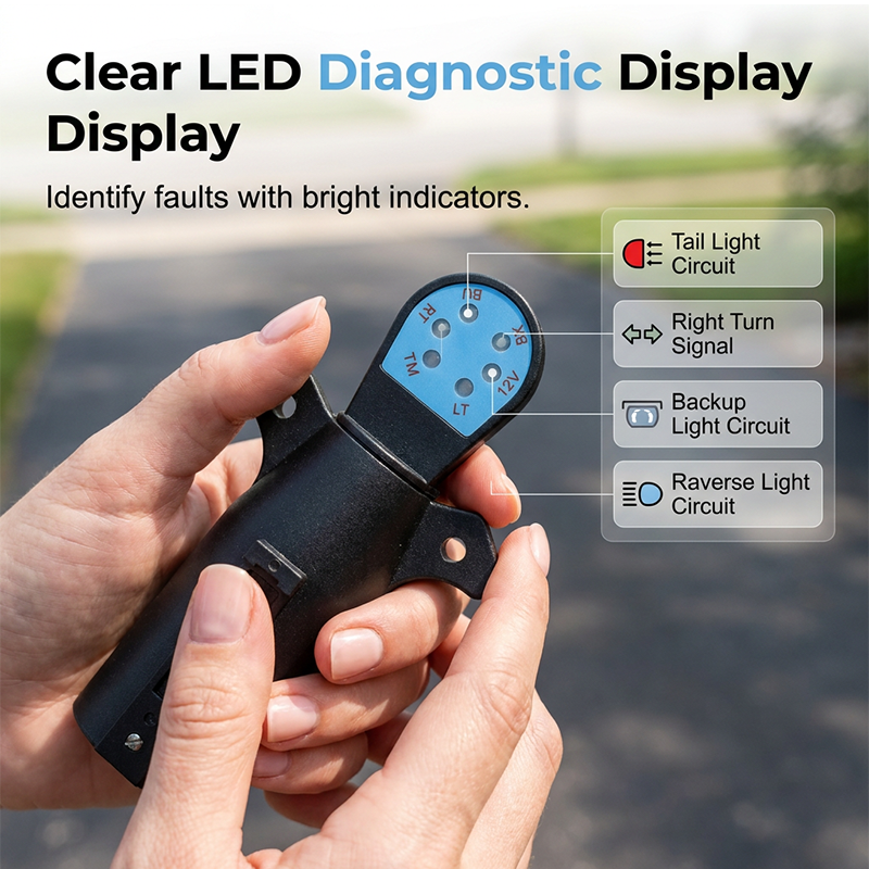 🔥While Supplies Last 40% OFF!🎉 7-Pin Trailer Plug Tester with LED Indicators