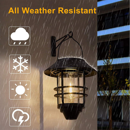 💡Light up your garden💡  Solar Powered Hanging Lantern Light ！