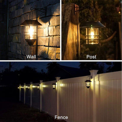 💡Light up your garden💡  Solar Powered Hanging Lantern Light ！