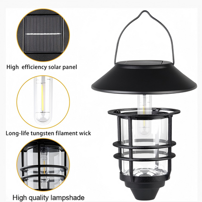 💡Light up your garden💡  Solar Powered Hanging Lantern Light ！
