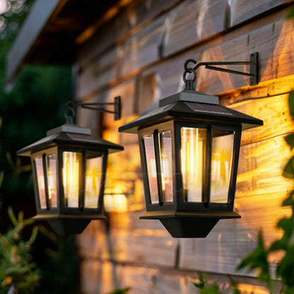 💡Light up your garden💡  Solar Powered Hanging Lantern Light ！