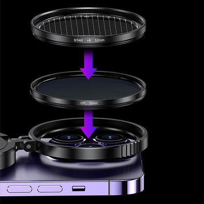 🔥50% OFF Half Price 📸 2‑in‑1 Magnetic CPL & Star Filter Lens