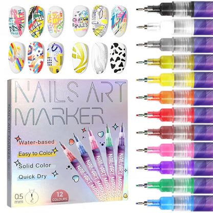 🔥Last Day Promotion 50% OFF🔥✨12 Colors Nail Art Pens Set