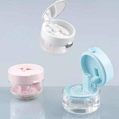 📢📢50% OFF !! ⏰All-in-One Retainer Storage Case - Keep Retainer Clean & Safe🦷🪥