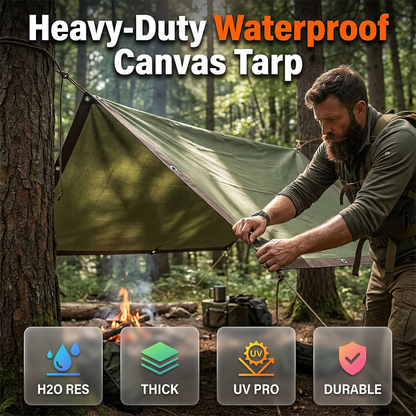 🏆 LIMITED-TIME 50% OFF! 🌧️Heavy-Duty Waterproof Tarp 🛡️ Tough, Tear-Proof & Ready for Any Weather ✨