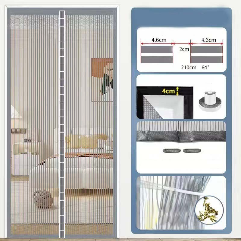🚪 50% OFF NOW! 🧲 Heavy-Duty Magnetic Screen Door – Self-sealing & pet-friendly – Easy install, no tools – keeps bugs out, lets fresh air in – perfect for patios or backdoors 🌿