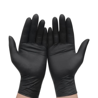 High Elasticity Black Nitrile Gloves
