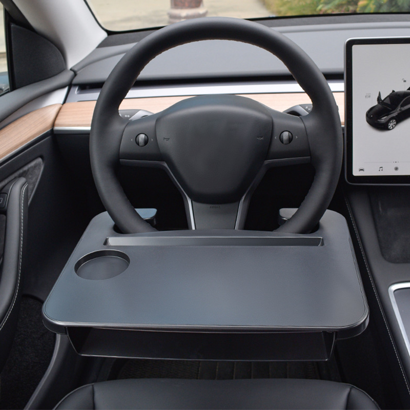 🚗🍽️ Steering wheel tray – dine, work, store & organize in your car! 🌟