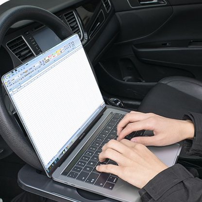 🚗🍽️ Steering wheel tray – dine, work, store & organize in your car! 🌟