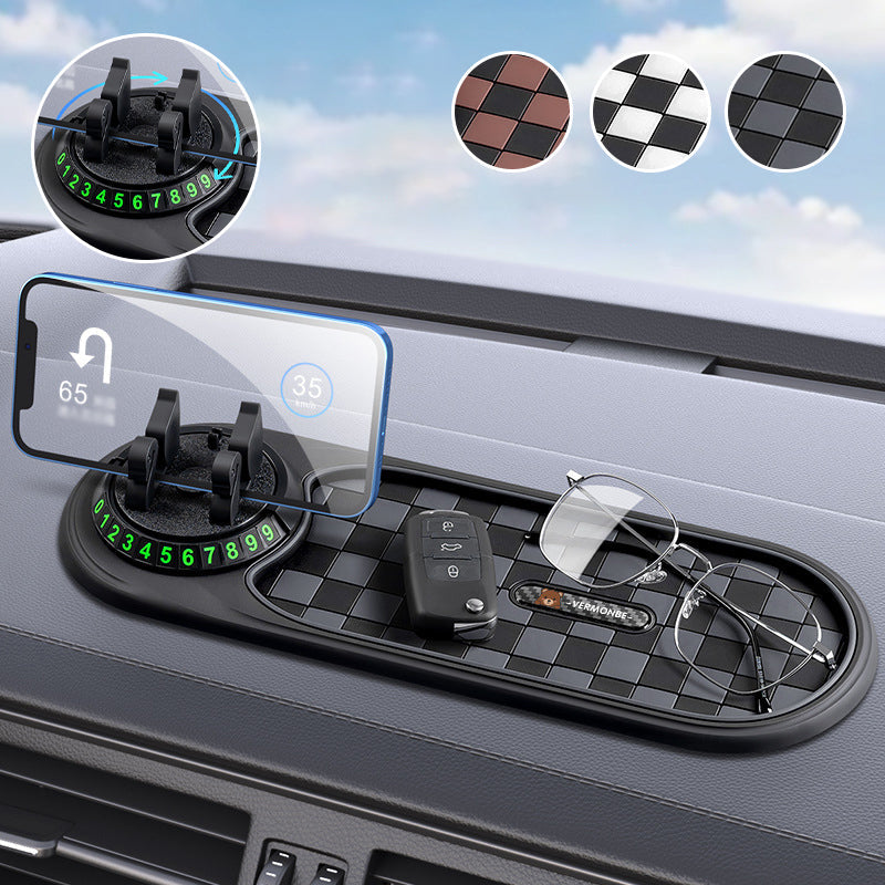 🚗📱Car Dashboard Anti-Slip Mat with Phone Holder – Stable Grip, Universal Fit, Keeps Essentials Secure