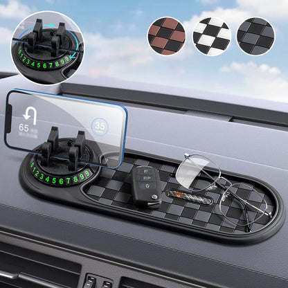 🚗📱Car Dashboard Anti-Slip Mat with Phone Holder – Stable Grip, Universal Fit, Keeps Essentials Secure