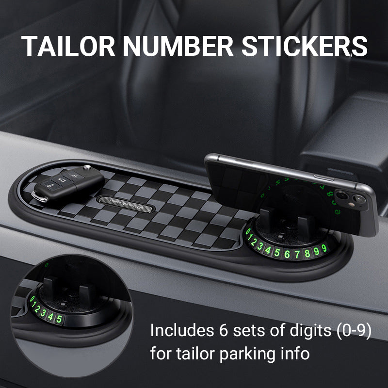 🚗📱Car Dashboard Anti-Slip Mat with Phone Holder – Stable Grip, Universal Fit, Keeps Essentials Secure