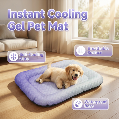 📢📢50% OFF !! ⏰Cooling Gel Mat for Pets Summer Heat Relief Pad Breathable Non