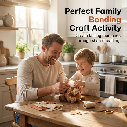 🔥2026 Hot Sale 54% OFF Only￡13.99！！✨⚡ 40K+ SOLD! 🎁Creative Crafting DIY Patchwork Animal Kit，Eco-Friendly Materials Great Gift For Creative Kids & Craft Lovers! 🌟✅