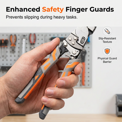 🔧50% OFF NOW! Industrial Ratchet Lineman's Pliers – Multi-functional Wire Stripper Cutter with Ratchet Gear, Heavy-Duty Hardened Steel Pliers for Electrical Work & Home Repair