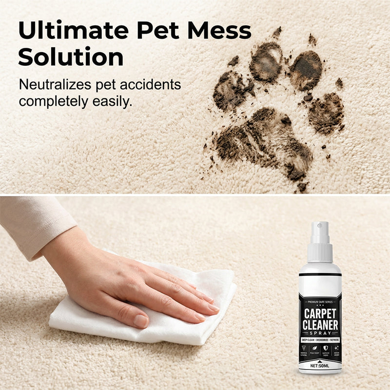 🧼✨ Deep clean carpet spray – lifts tough stains, neutralizes odors instantly!