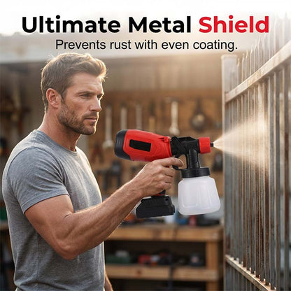🎨🔋 Cordless paint sprayer – 2 batteries, versatile, for painting & gardening!