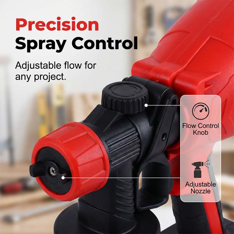 🎨🔋 Cordless paint sprayer – 2 batteries, versatile, for painting & gardening!