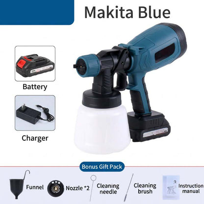 🎨🔋 Cordless paint sprayer – 2 batteries, versatile, for painting & gardening!