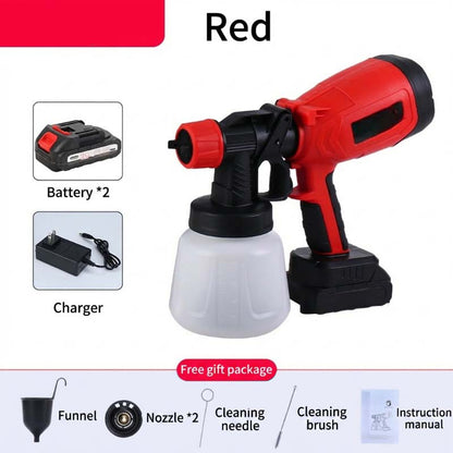 🎨🔋 Cordless paint sprayer – 2 batteries, versatile, for painting & gardening!